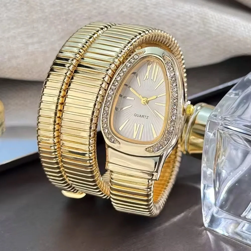 Serpenti Snake Wrap Elegant Gold Women's Watch